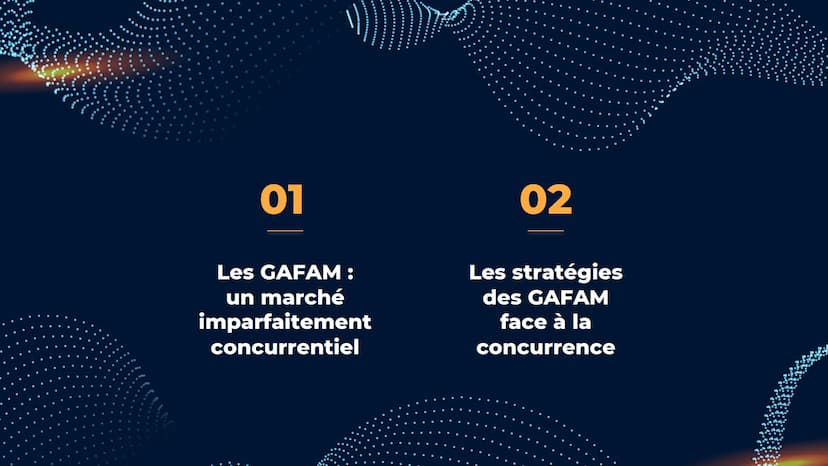 GRAND ORAL
SES
Romane Bellet EN QUOI LES GAFAM NE
SONT PAS OUVERTS À LA
CONCURRENCE? 01
Les GAFAM :
un marché
imparfaitement
concurrentiel
0