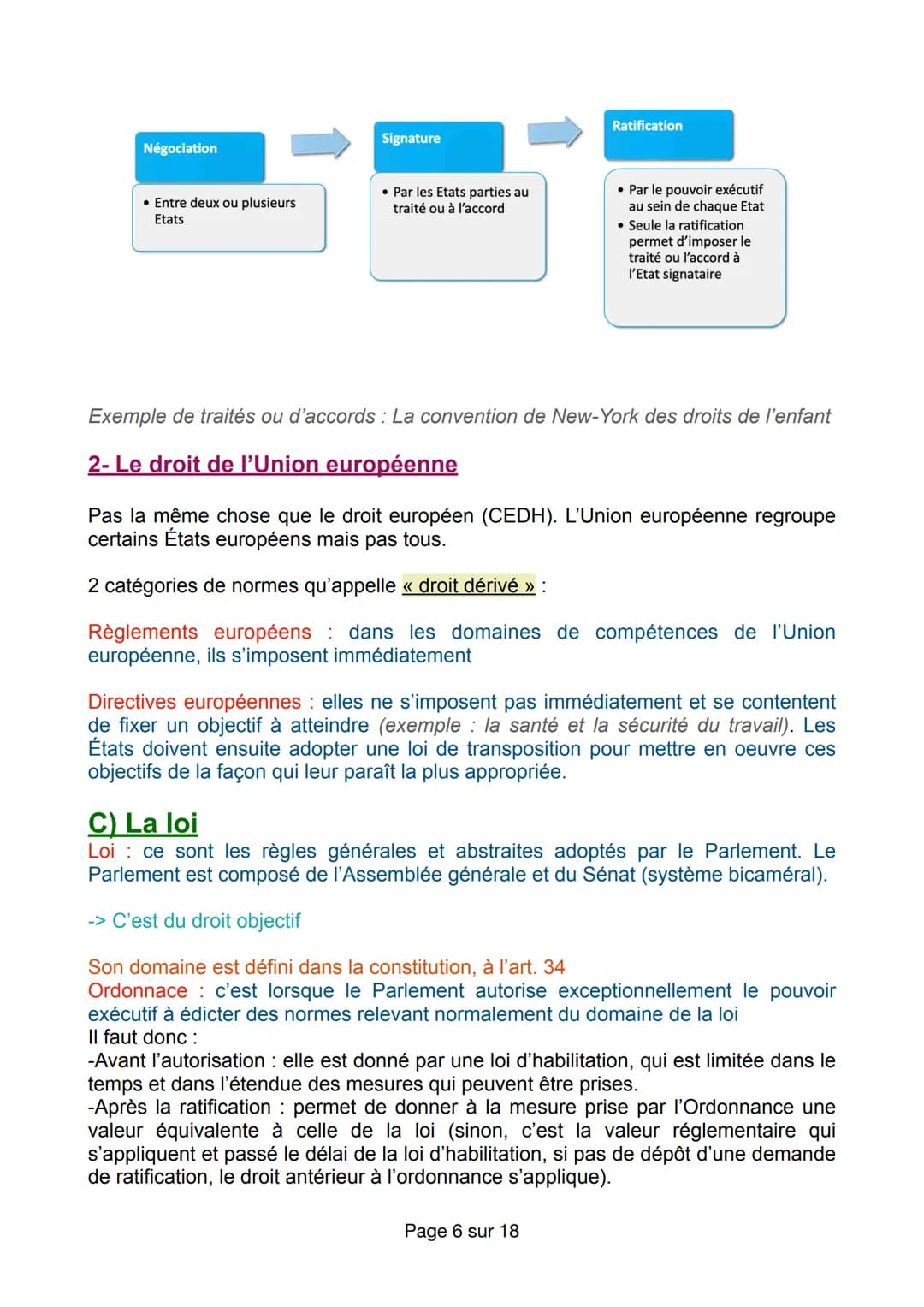 INTRO AU DROIT
Thème I. La classification du droit (les
catégories)
A) La distinction droit subjectif/ droit objectif
Droits objectifs Les r