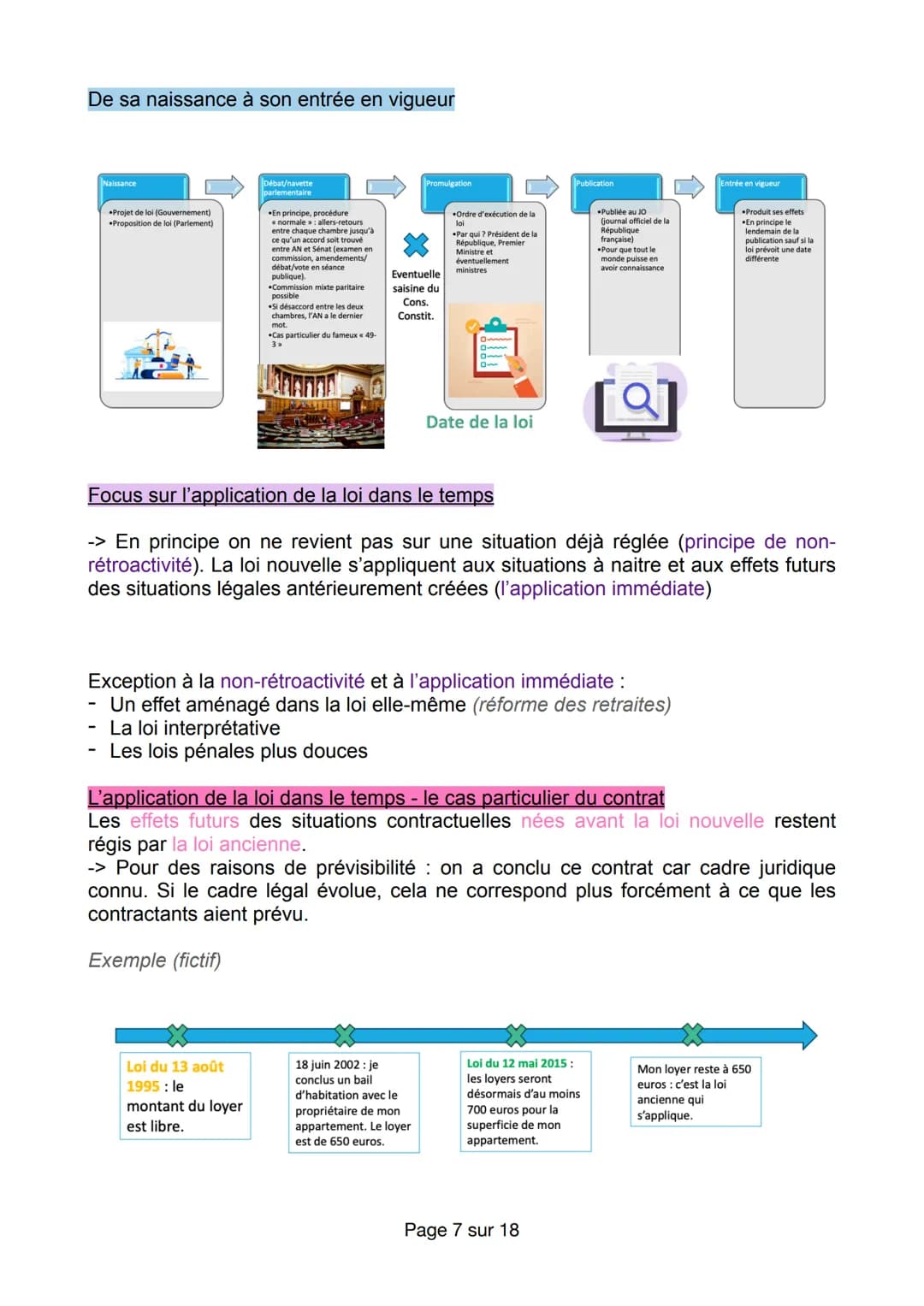 INTRO AU DROIT
Thème I. La classification du droit (les
catégories)
A) La distinction droit subjectif/ droit objectif
Droits objectifs Les r