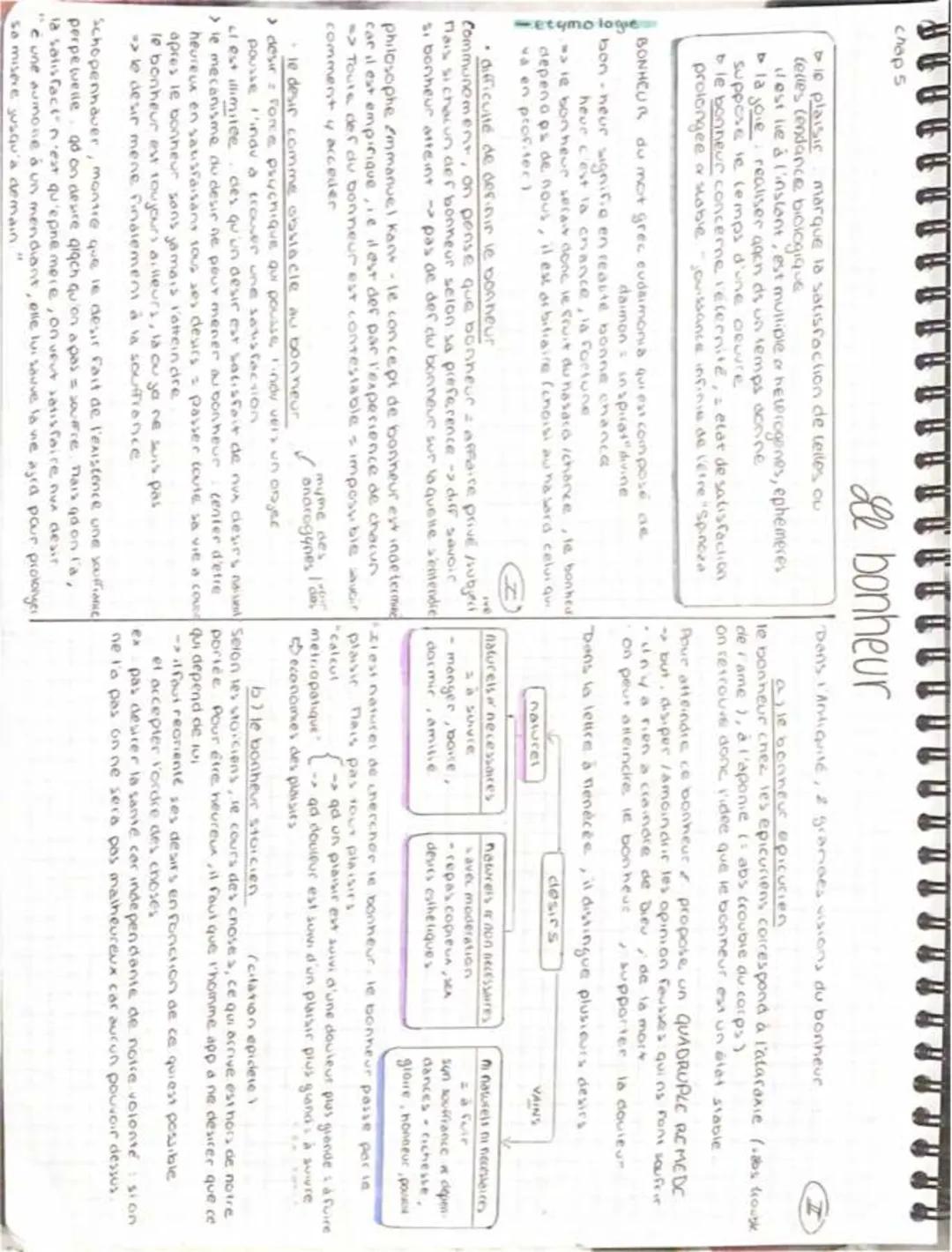 Dissertation sur le Bonheur - Corrigés et Théories de Spinoza, Kant, Platon et Épicure