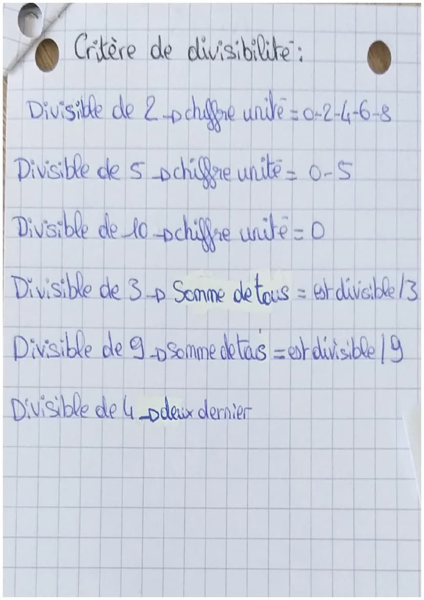 MATHS
Arithmétique
1) Diviseurs et multiples
Definition:
b
==
Faire la division euclidienne a par
trouver deux nombres entiers positifs get 