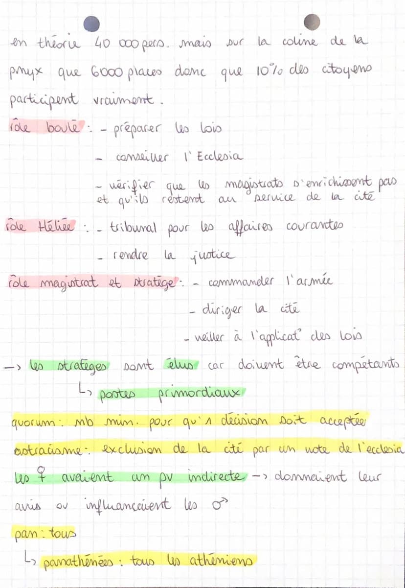 la démocratie :
demas
cratos
Ls peuple
Cisthens installe
L pouvoir
=
vie
HG GP SC P
peuple
po.
démo. directe: (à Athènes au ves. av. J.C.).

