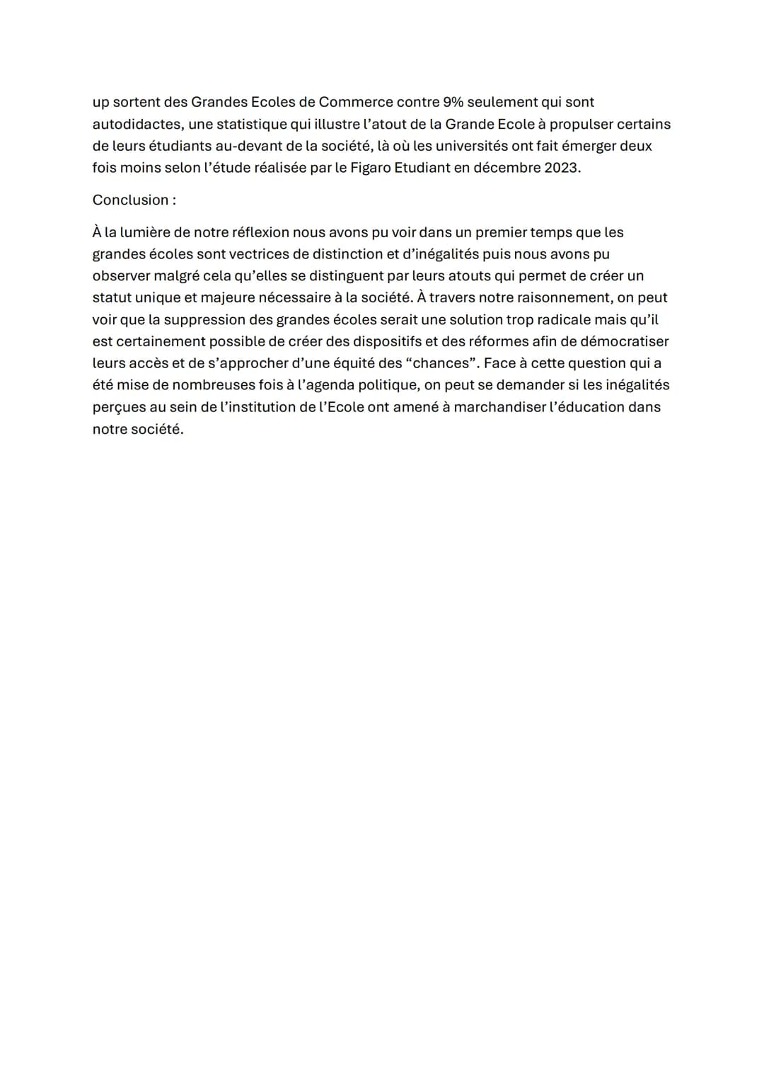 Faut-il supprimer les grandes écoles ?
Introduction:
Le 8 avril 2021, le rapport Thiriez annonce la suppression de l'Ecole Nationale
d'Admin