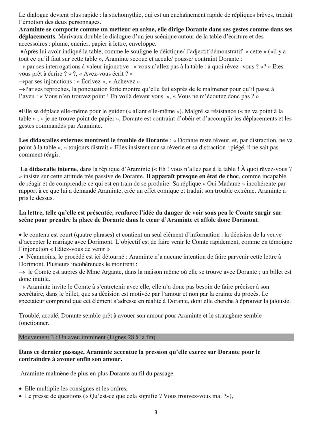 Objet d'étude 1/4: Le théâtre du XVIIe au XXIe siècle
Marivaux, Les Fausses Confidences / parcours : Théâtre et Stratagème
Explication linéa