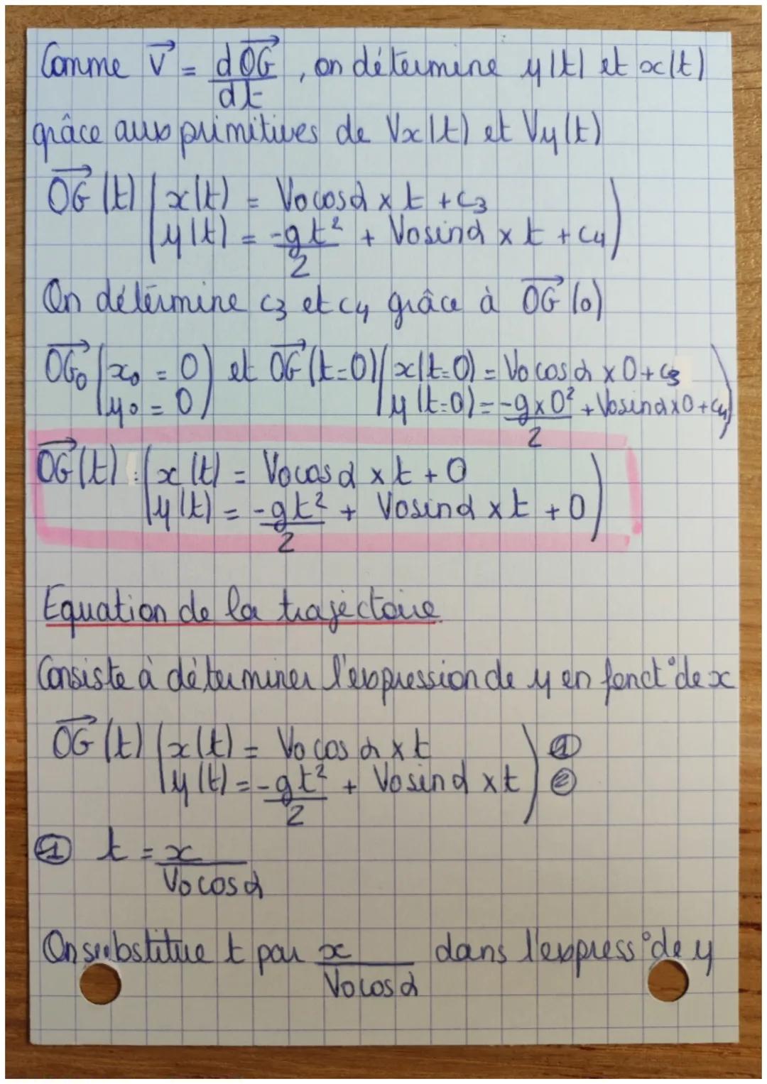 OUV
Jere loi de Newton
DANS UN CHAMP UNIFORME
E
Principe d'inertie
→ soumis à des forces qui se compensent
→ mut rectilige / uniforme ou rep