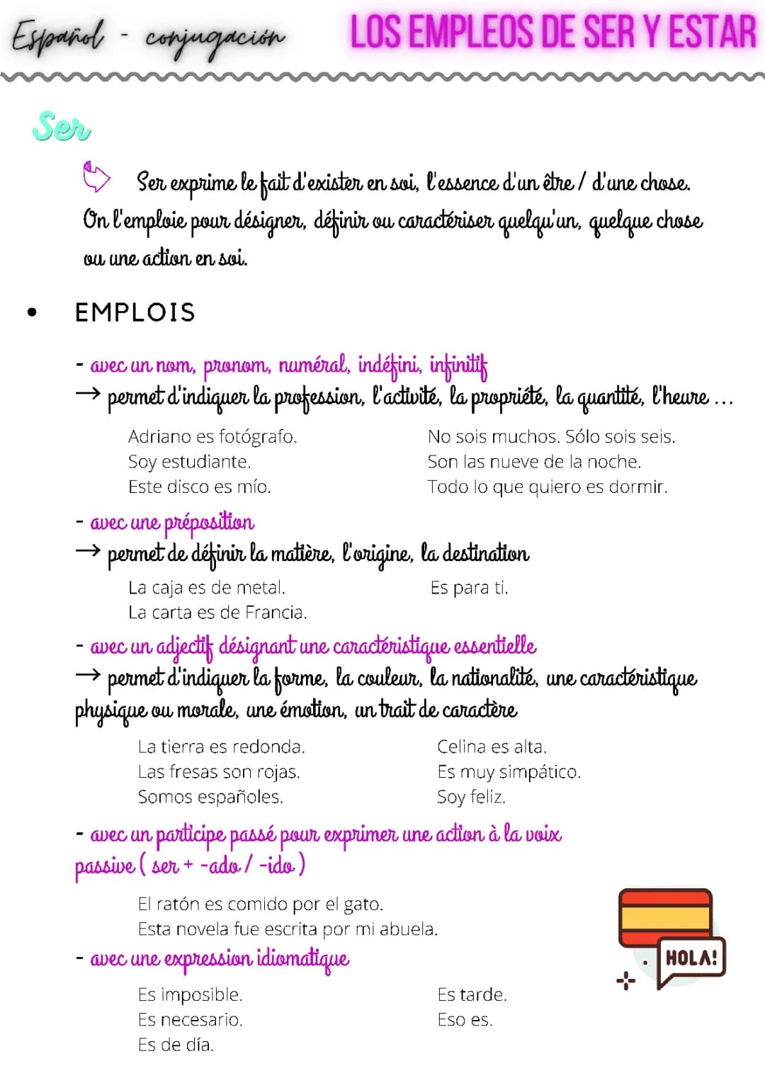 Découvre 'Ser' et 'Estar' en Espagnol - Exercices Faciles!