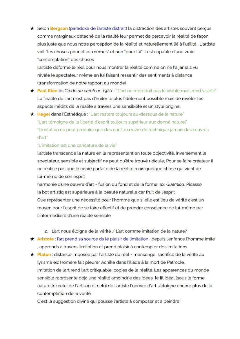 L'ART
Un objet technique obéit à une finalité externe extrinsèque
L'art dit autotélique a une finalité intrinsèque (Kant) Les éléments coopè