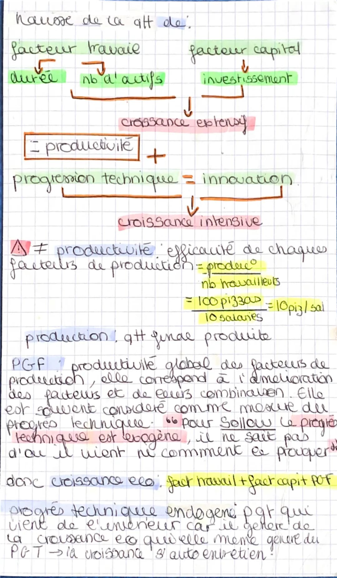 ECONOMIE

SOURCES ETDEFIS DE LA CROISSANCE ECONOMIQUE
Croissance économique: augmentation
durable de ea production trans un
pays -> permet d