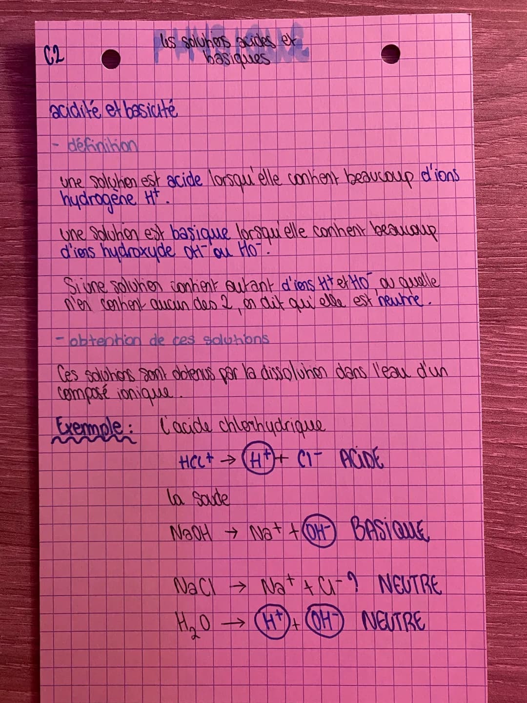 
<p>Les solutions acides et basiques sont définies par leur acidité et leur basicité. Une solution est considérée comme acide lorsqu'elle co