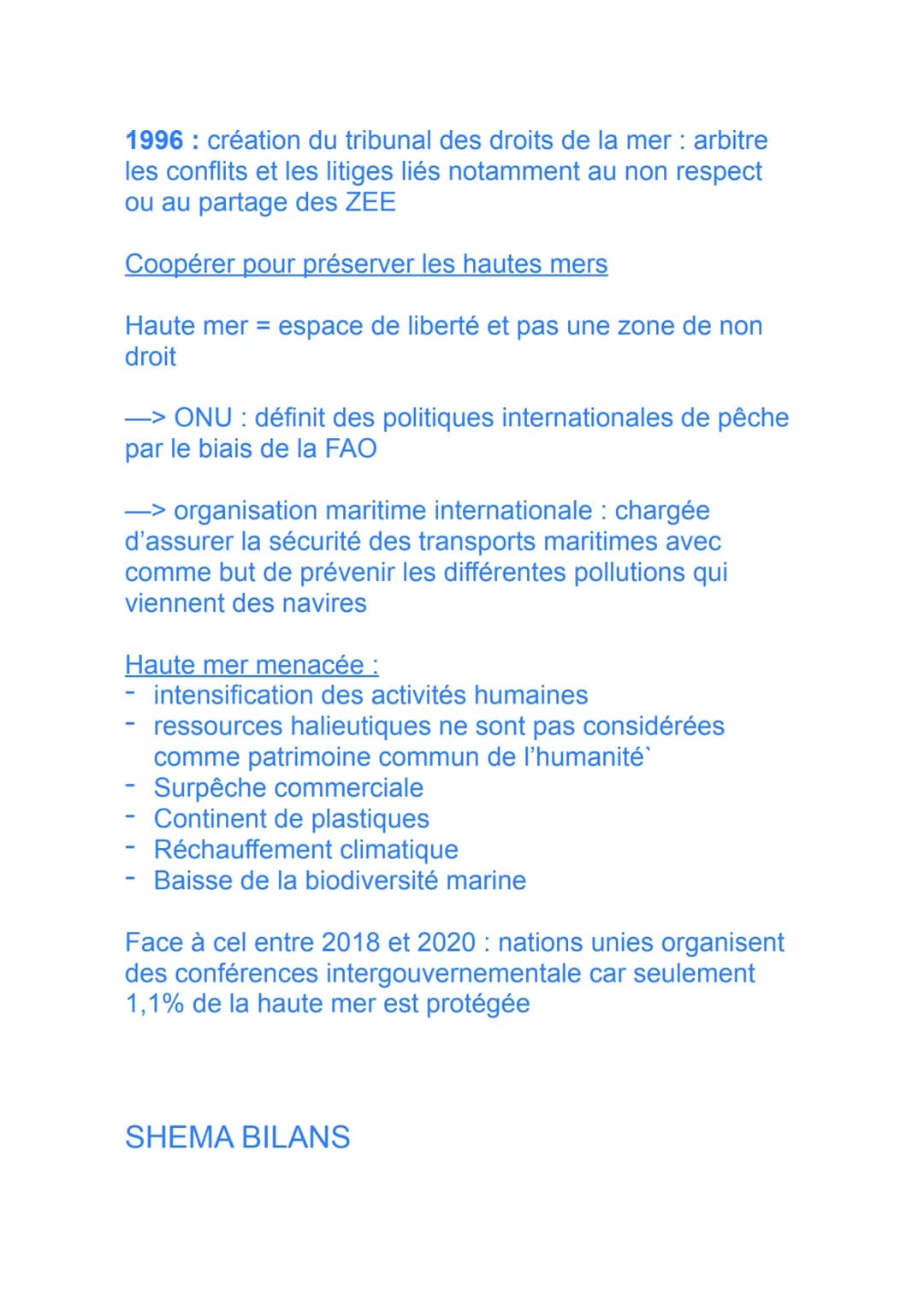 De nouveaux espaces de conquêtes
Intro
1. Une connaissance et une maîtrise en constante
évolution
Océans :
enjeux de conquête territoriale e