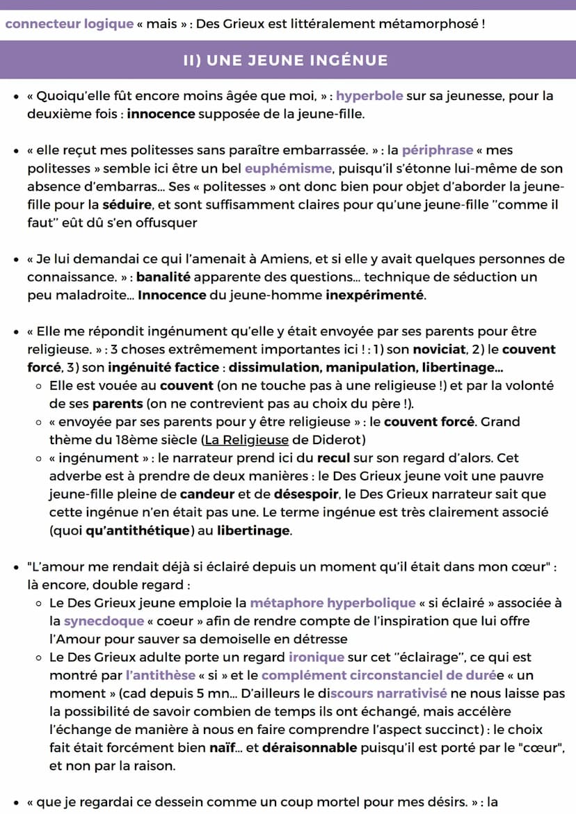 LECTURE LINEAIRE 2
SCÈNE DE RENCONTRE, MANON LESCAUT, L'ABBÉ PRÉVOST
INTRODUCTION
Manon Lescaut a été écrit par l'Abé Prévost. Ce dernier a 