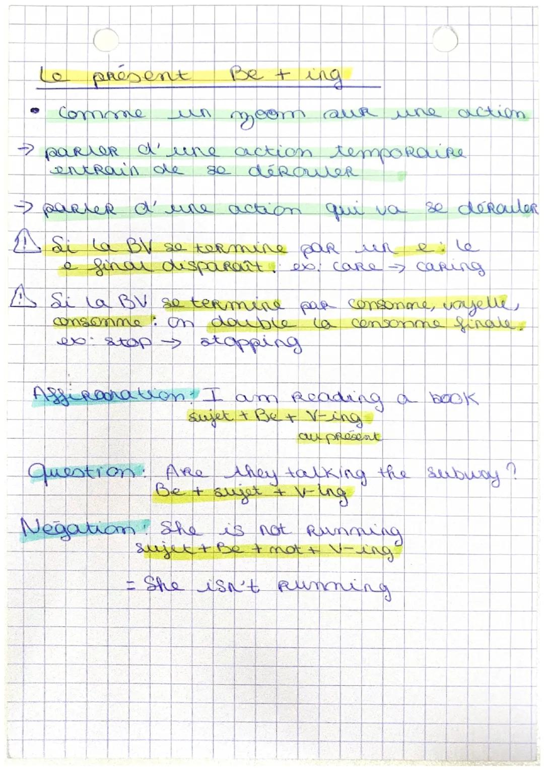 ~Anglais

Le Présent simple
• sert à exprimer des faits dont on
eat airR

> definir une personne ou un objet
(gaût, métiers, opiniens, ect)

