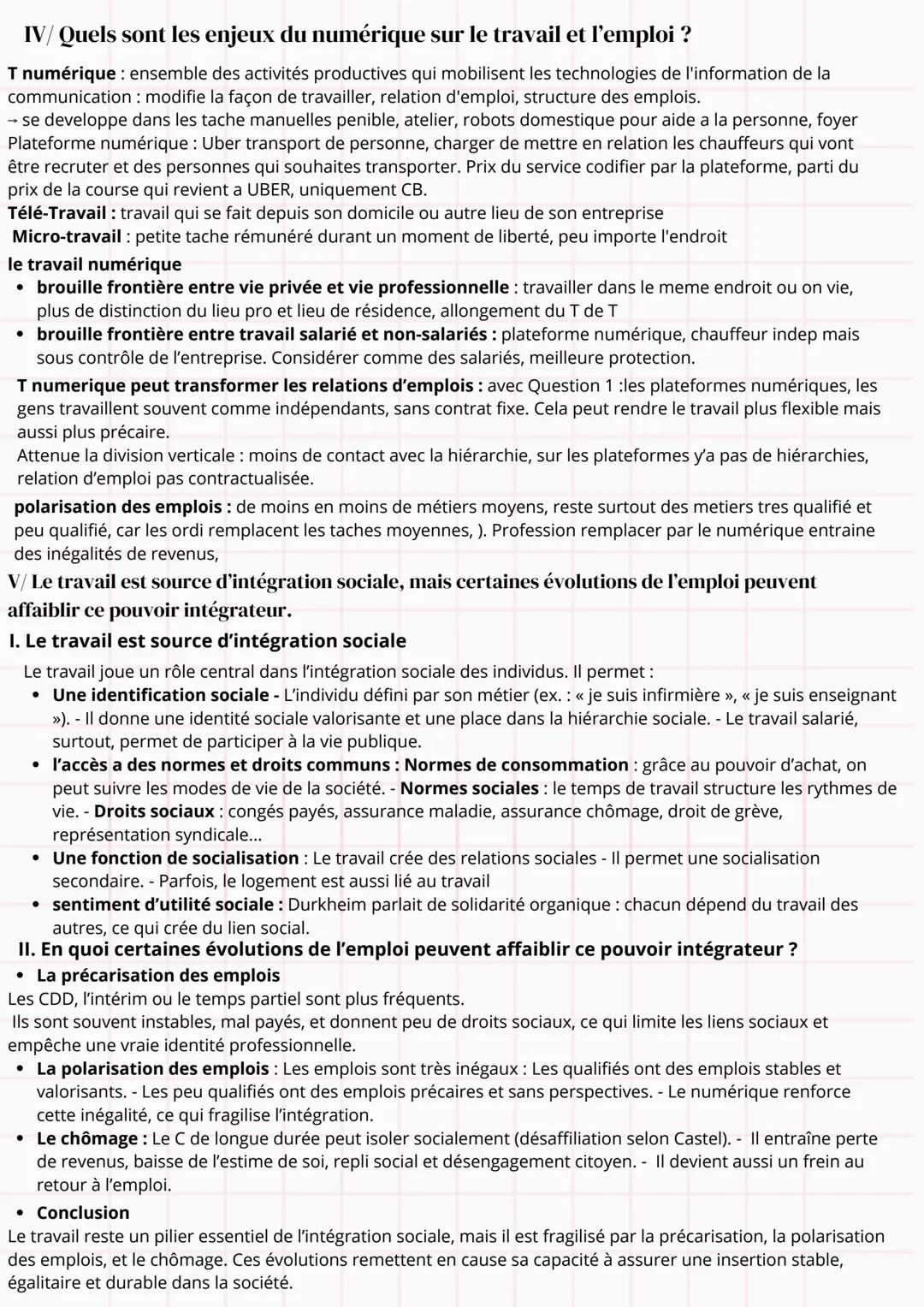 --- OCR Start ---
travail & mutation*
I/ Travail, Activité, Statut d'emploi, Chômage: comment les distinguer ?
Quelles Evolutions?
travail
c