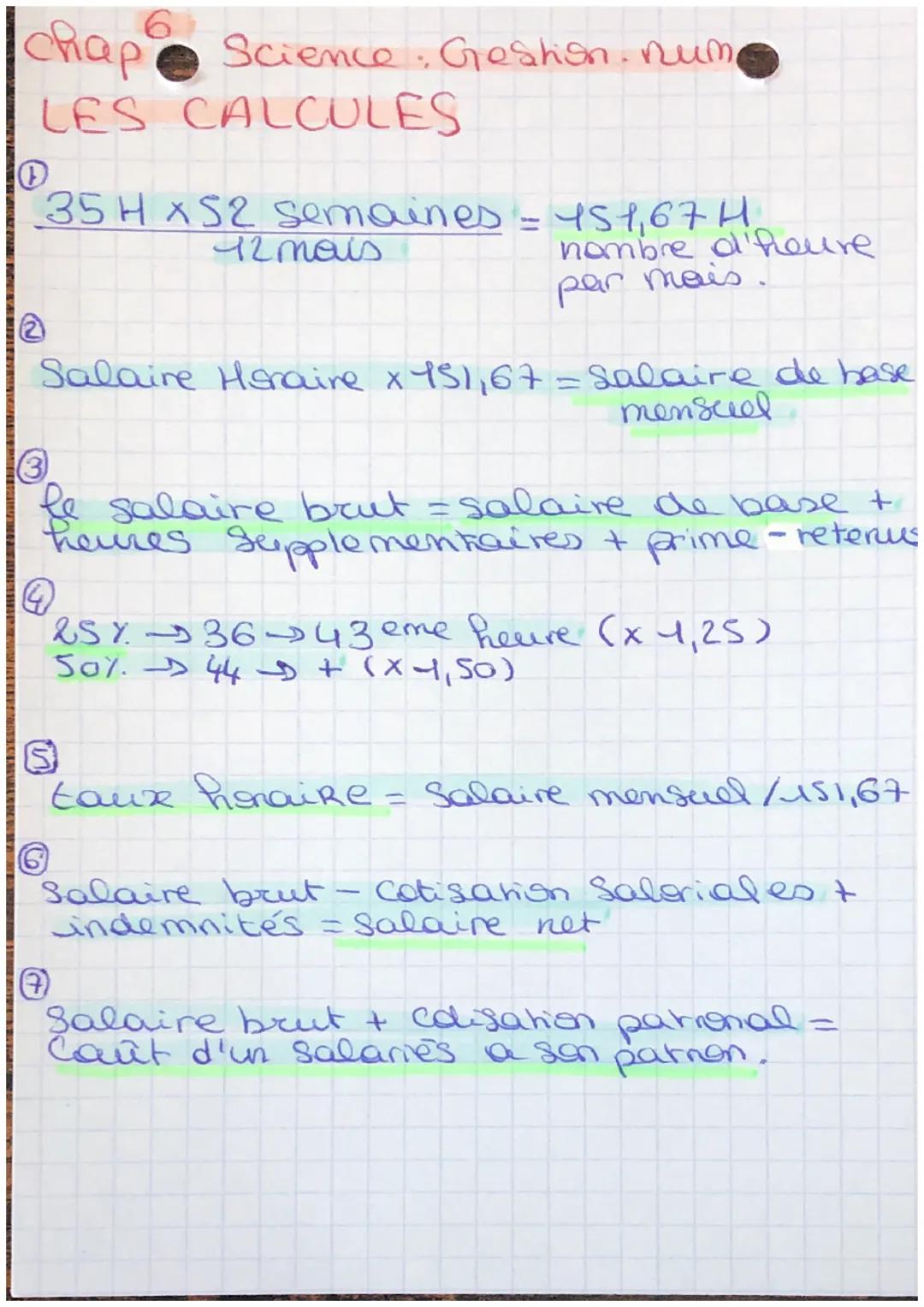 Calcule salaire 