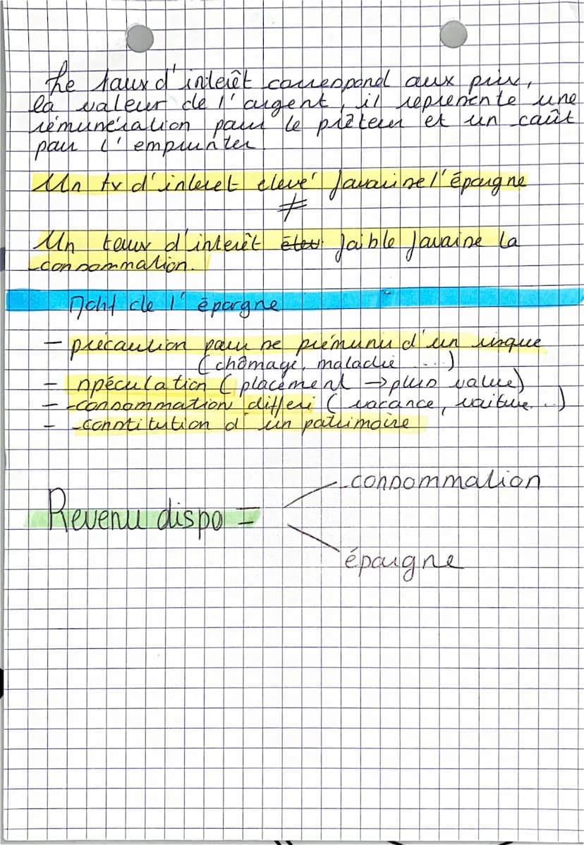 Le partage du revenue entie
Consommation et épargne
-consommation -> une operation économique pou
laquelle les ménages achètent des biens et
