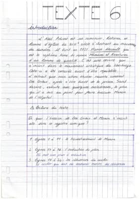 Know Analyse linéaire « L’évasion de Manon » L’abbé Prévost thumbnail