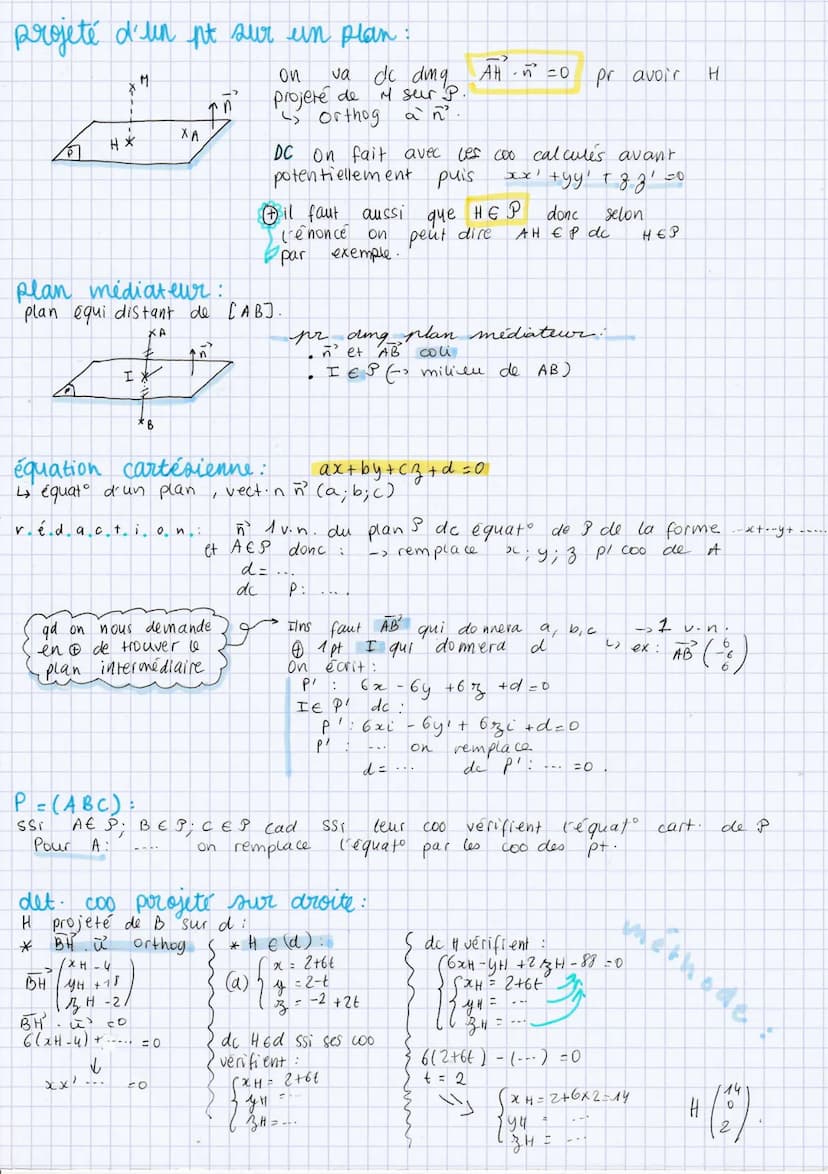 propriétés du pat scalaire:
DISTRIBUTIVITE:
2 droites.
formules nat scalaire
por un angle
B
A
€
F
maths orthogonalité
6) ū²³. (F²³+²) = ū²².