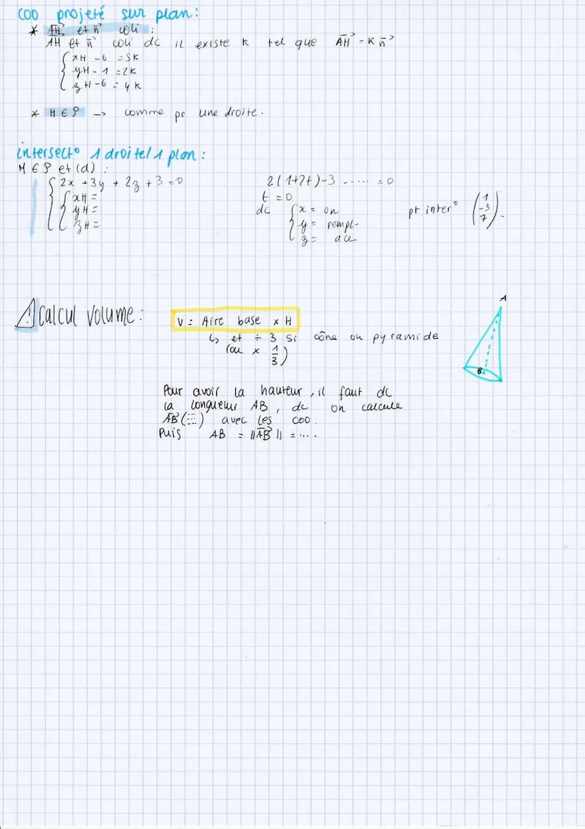 propriétés du pat scalaire:
DISTRIBUTIVITE:
2 droites.
formules nat scalaire
por un angle
B
A
€
F
maths orthogonalité
6) ū²³. (F²³+²) = ū²².