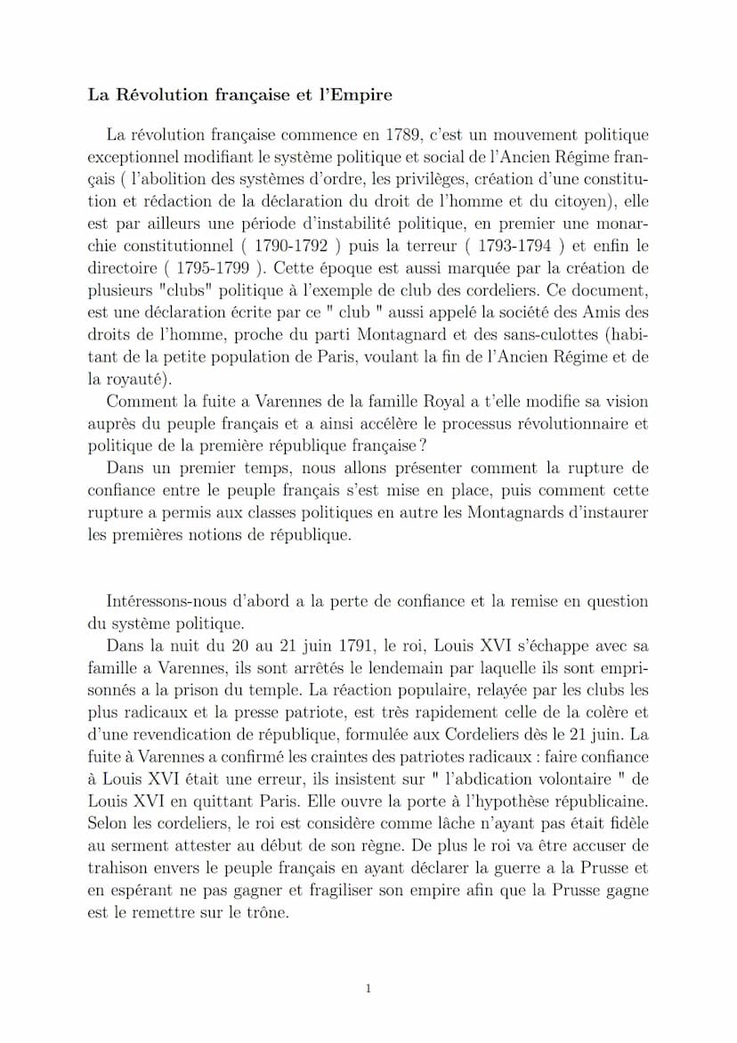 LYCEE GENERAL ET TECHNOLOGIQUE LA BRUYERE
La Révolution française et l'Empire
9 janvier 2022
AFFICHARD-PIERRI Gaëtan : gaetan_virtuel@hotmai