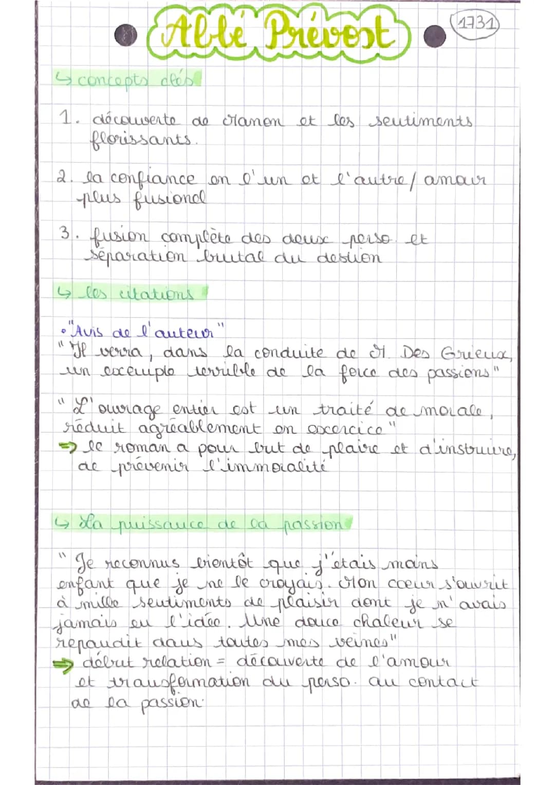 Citation Manon Lescaut