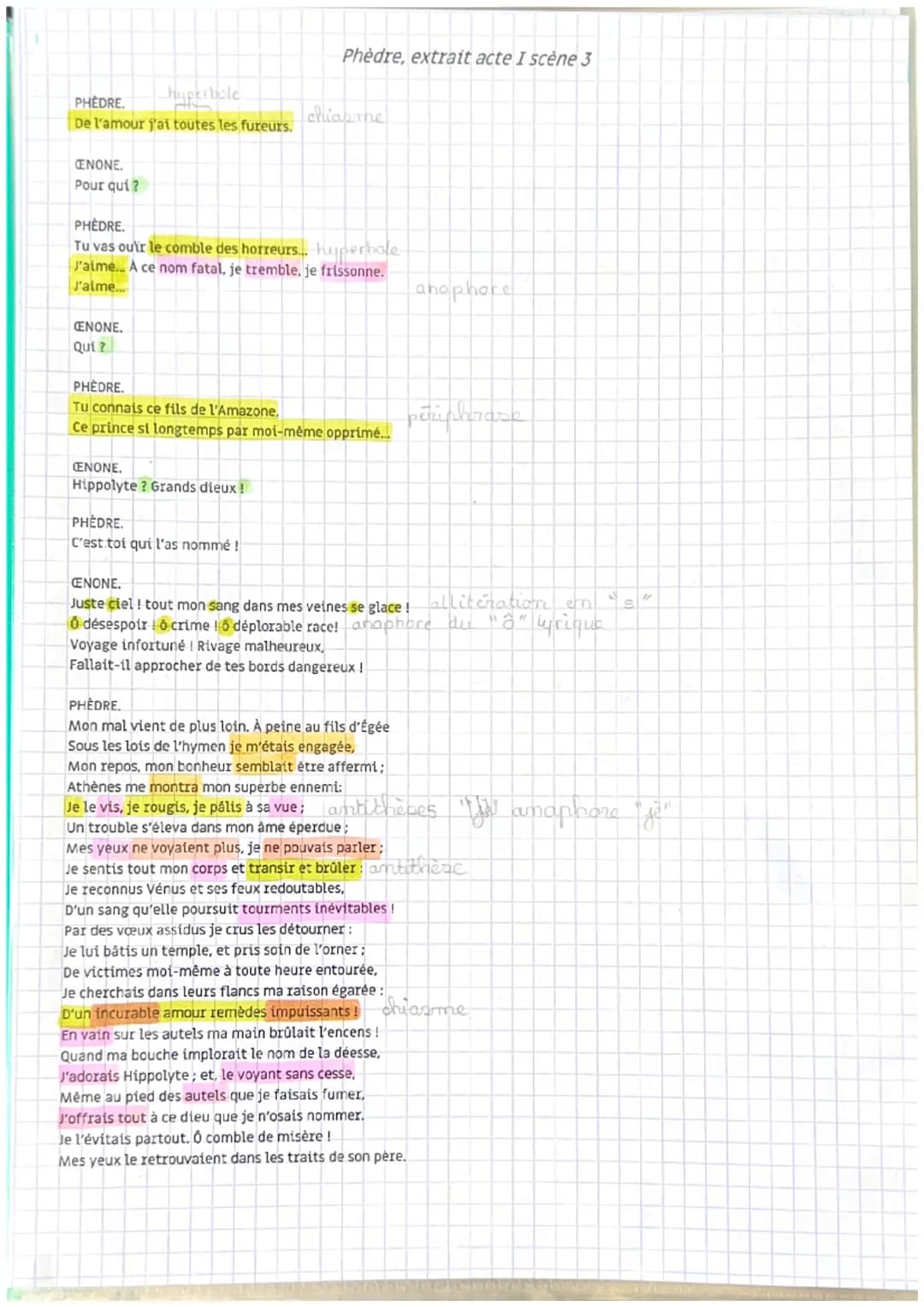 LE THEATRE DU XVII AU XX SIÈCLE: CRISE DERSONNELLE, CRISE FAMILIALE OCUVRE IX
ACTE |-- SCÈNE 3
Phèdre
introduction
<< Phèdre » est
une trage