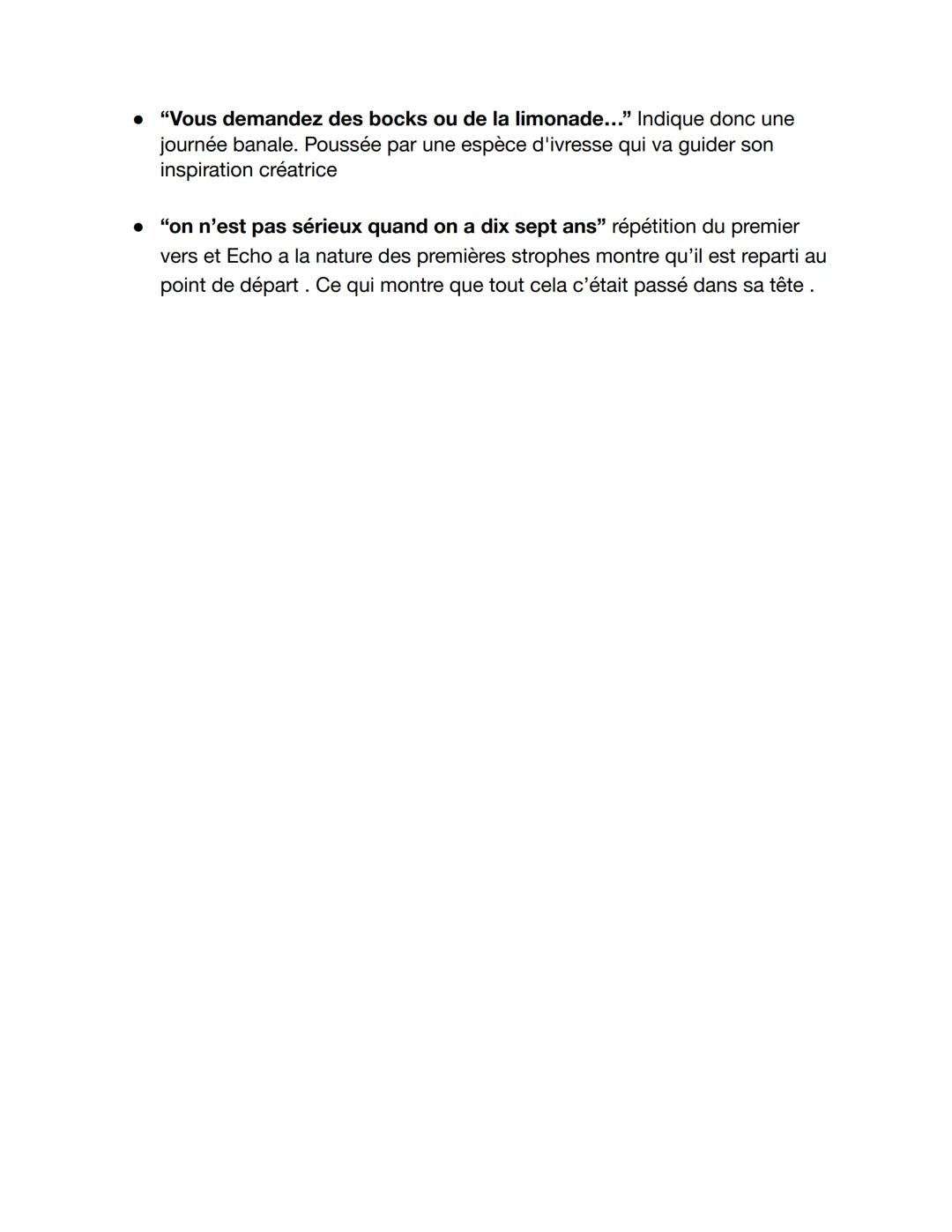 Roman
I.
On n'est pas sérieux, quand on a dix-sept ans.
- Un beau soir, foin des bocks et de la limonade,
Des cafés tapageurs aux lustres éc