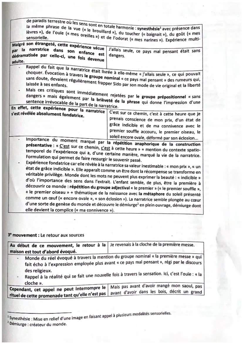 Parcours : La célébration du monde
Texte 10: Colette, Sido
1
5
10
15
20
Étés réverbérés par le gravier jaune et chaud, étés traversant le jo