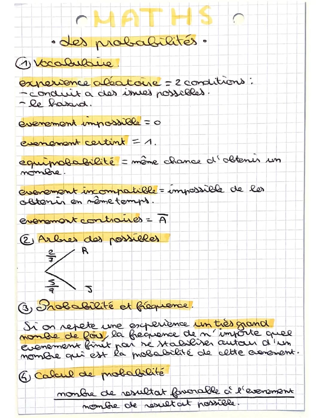 Les probabilités 