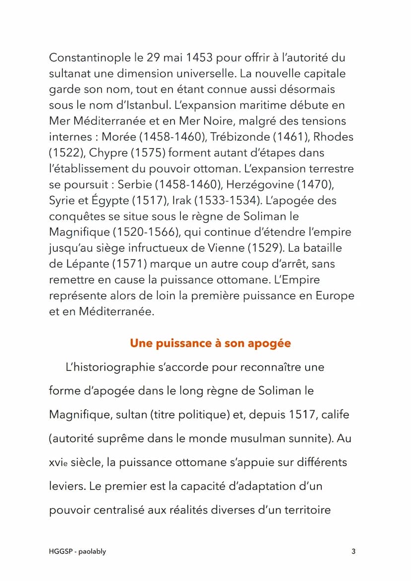 HGGSP
L'Empire Ottoman de
l'essor au déclin
HGGSP-paolably
@paolably
knowunity
1 L'empire Ottoman
L'Empire ottoman, connu historiquement en 
