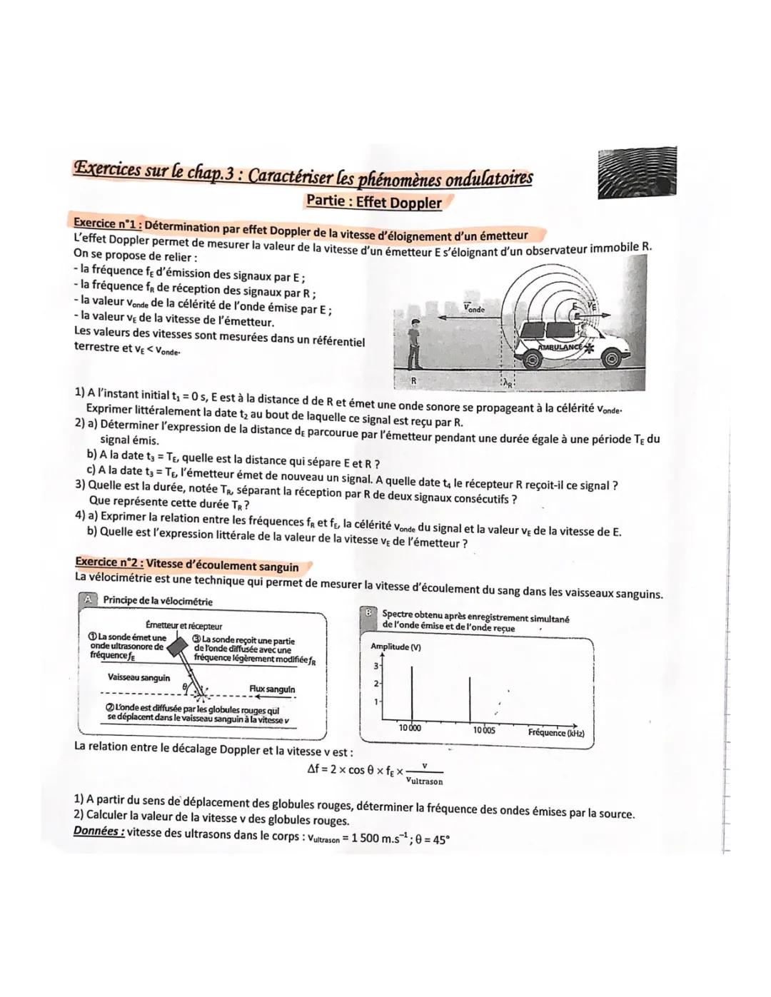 Découvre l'Effet Doppler: Exercices Simples pour Terminale S et Prépa