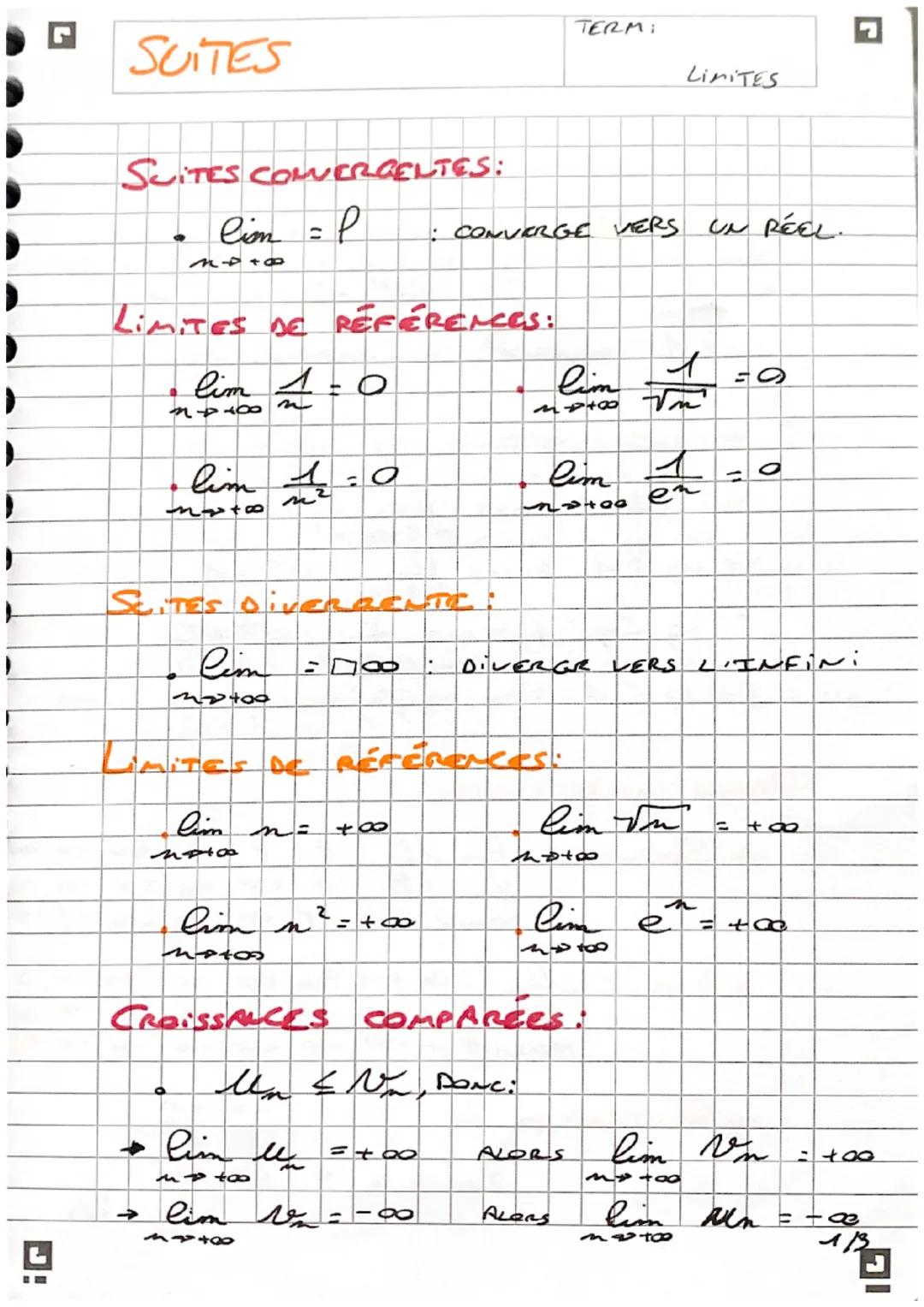 suites (2) : limites 