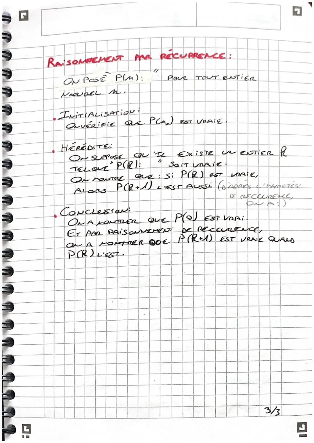 SUITES

TERM:
LIMITES

SUITES CONVERGELTES:
- $lim = P$ : CONVERGE VERS UN RÉEL.
$n \to +\infty$

LIMITES DE RÉFÉRENCES:
- $lim \frac{1}{n} 