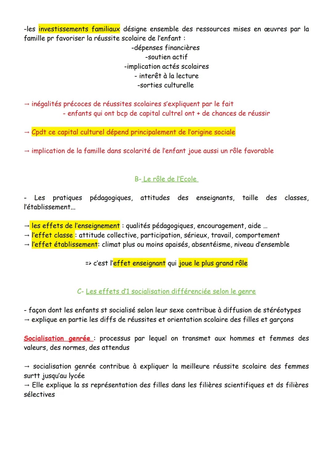 Chapitre 6:
Quel est le destin de l'Ecole sur les destins inds et sur l'évolution de la société
Ecole → une institution qui agit: -sur la so