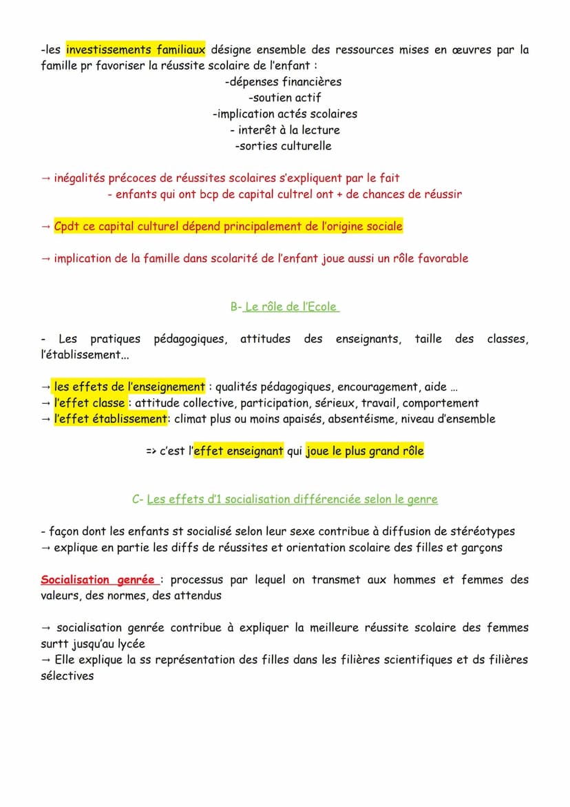 Chapitre 6:
Quel est le destin de l'Ecole sur les destins inds et sur l'évolution de la société
Ecole → une institution qui agit: -sur la so