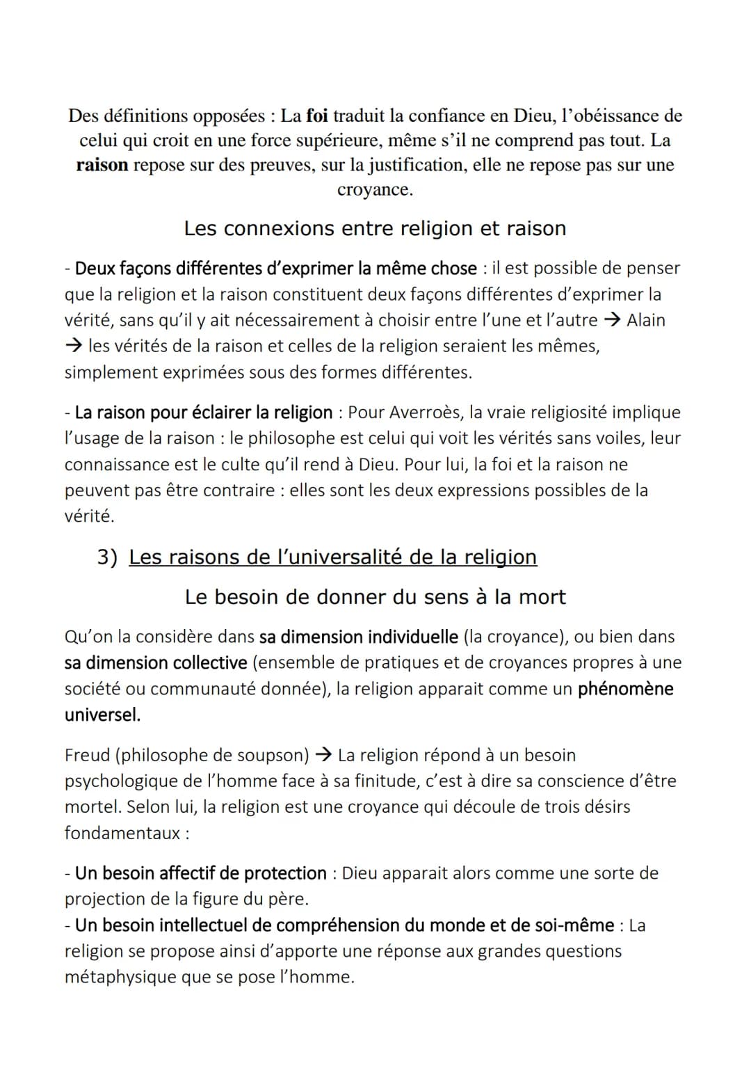 La Religion
Durkheim donne la définition de la religion : « Une religion est un système
solidaire de croyances et de pratiques relatives à d
