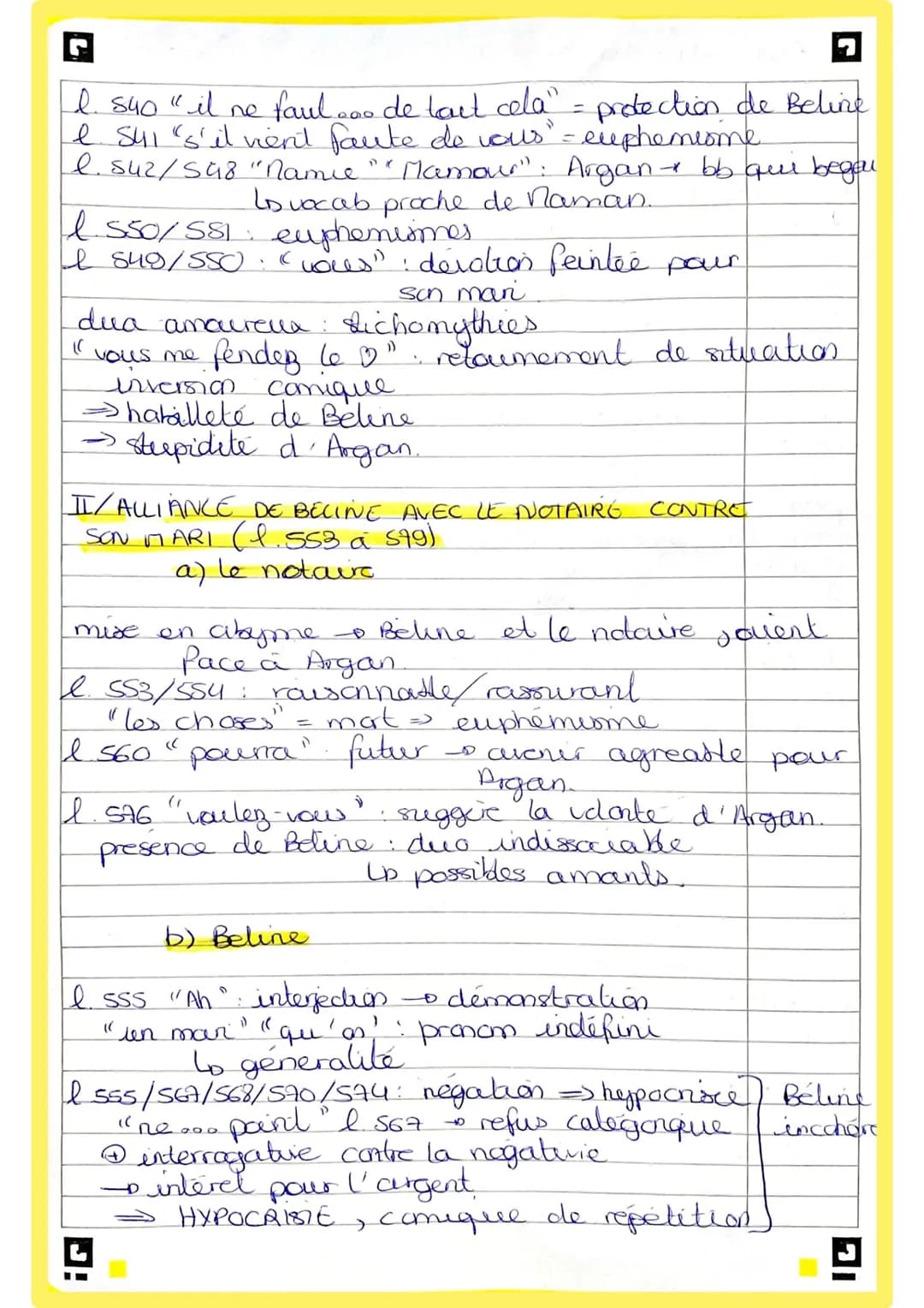 Explication linéaire /
acte 1 scene 7.
-)
ndiere
INTRO
Presentation de l'cure/contexte
ndiere, de son
eme
vrai nom, Jean-Baptiste Poquelin
e