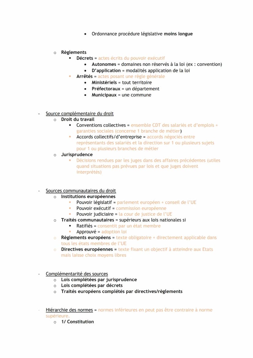 DROIT PREMIERE ET TERMINALE STMG - RECAP CHAP
O Obligatoire
o Légitime
Caractères de la règle de droit
O
Générale
Fonction du droit
O
O
O
Or