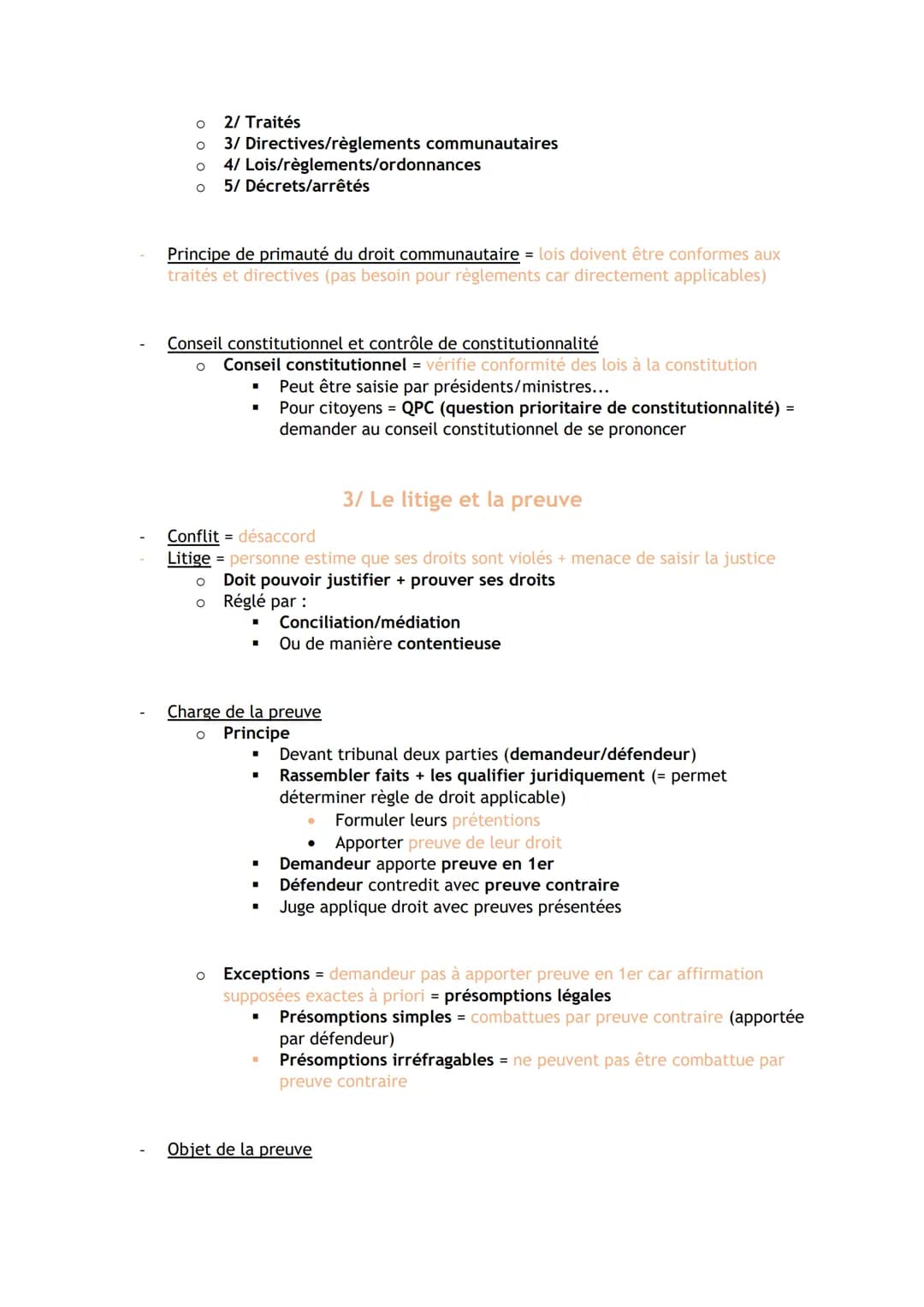 DROIT PREMIERE ET TERMINALE STMG - RECAP CHAP
O Obligatoire
o Légitime
Caractères de la règle de droit
O
Générale
Fonction du droit
O
O
O
Or