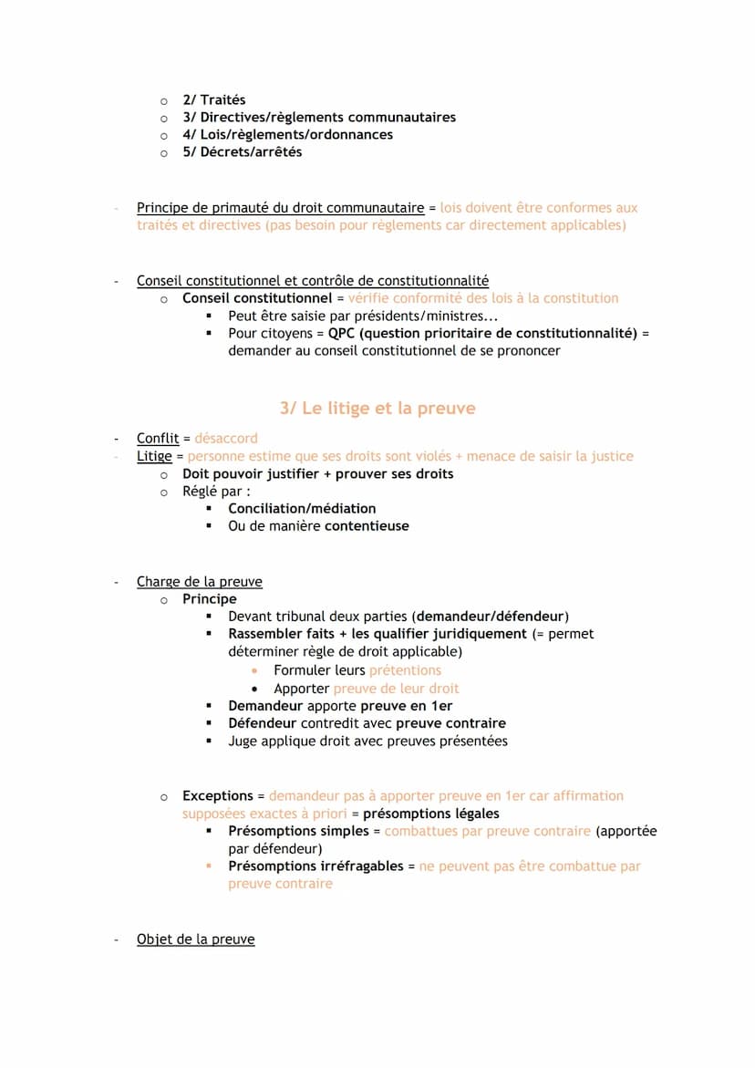 DROIT PREMIERE ET TERMINALE STMG - RECAP CHAP
O Obligatoire
o Légitime
Caractères de la règle de droit
O
Générale
Fonction du droit
O
O
O
Or