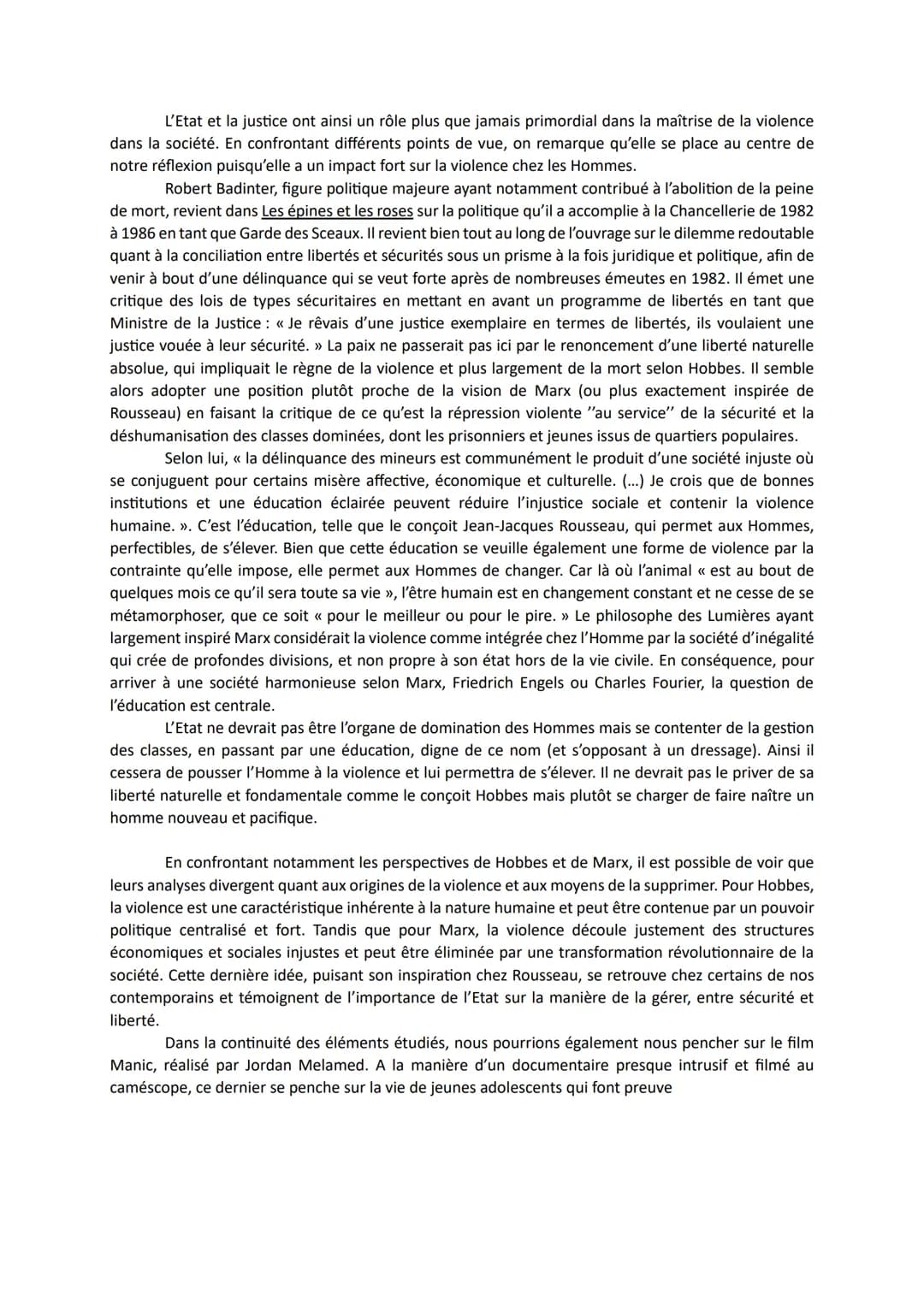 DA SILVA CORNEJO KLAPP
Barbara (T11)
DM d'HLP
essai philosophique
05/04
<< L'état de nature, cette guerre de tous contre tous a pour conséqu