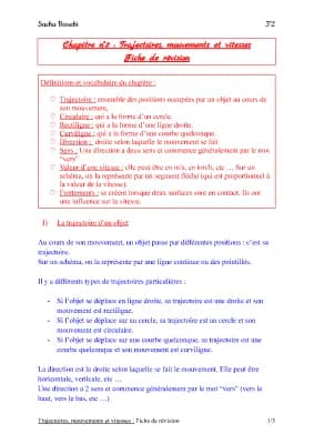 Know Physique - TRAJECTOIRES, MOUVEMENTS ET VITESSES - 3eme thumbnail