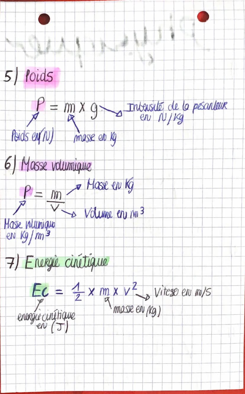 Physique
1) La loi d'Ohm
U=RXI-
tension
en Volt (V)
Resistance
en Ohm (-n)
2) Energie électrique
E = Pxt
"Intensité en ampère (A)
enegle
éle