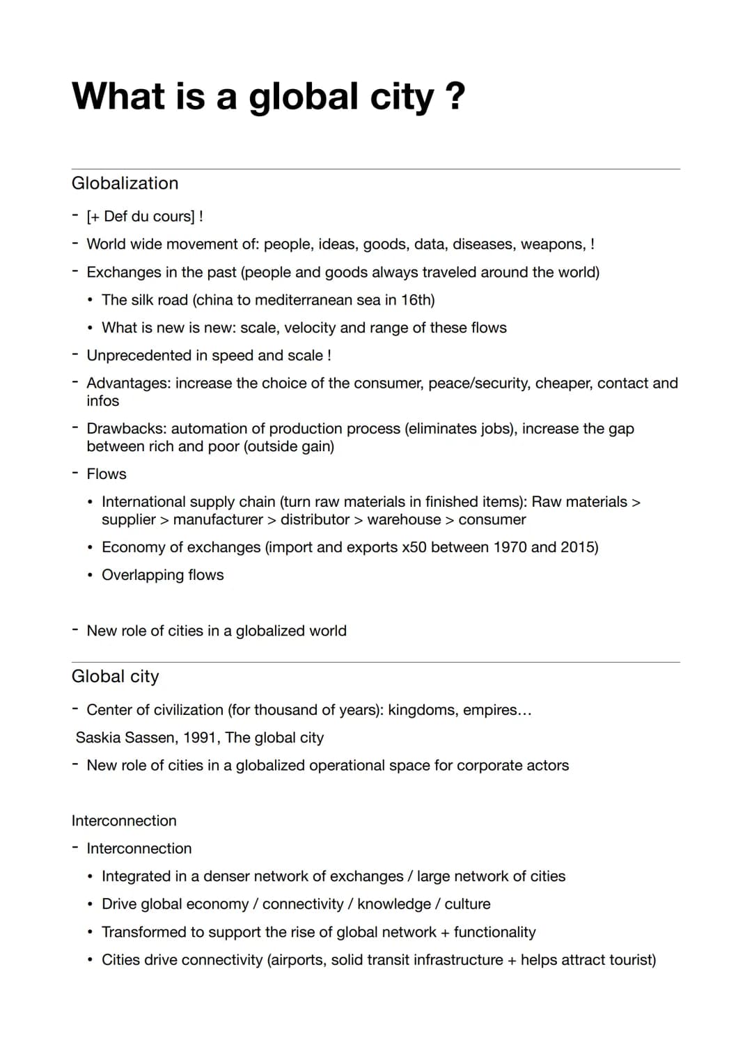 
<p><strong>Definition of the course</strong></p>
<p>Globalization is the worldwide movement of people, ideas, goods, data, diseases, and we