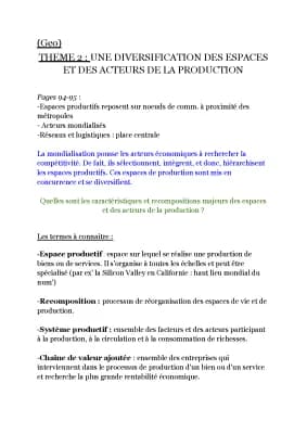 Know Theme 2 Une diversifications des espaces et des acteurs de la production  thumbnail