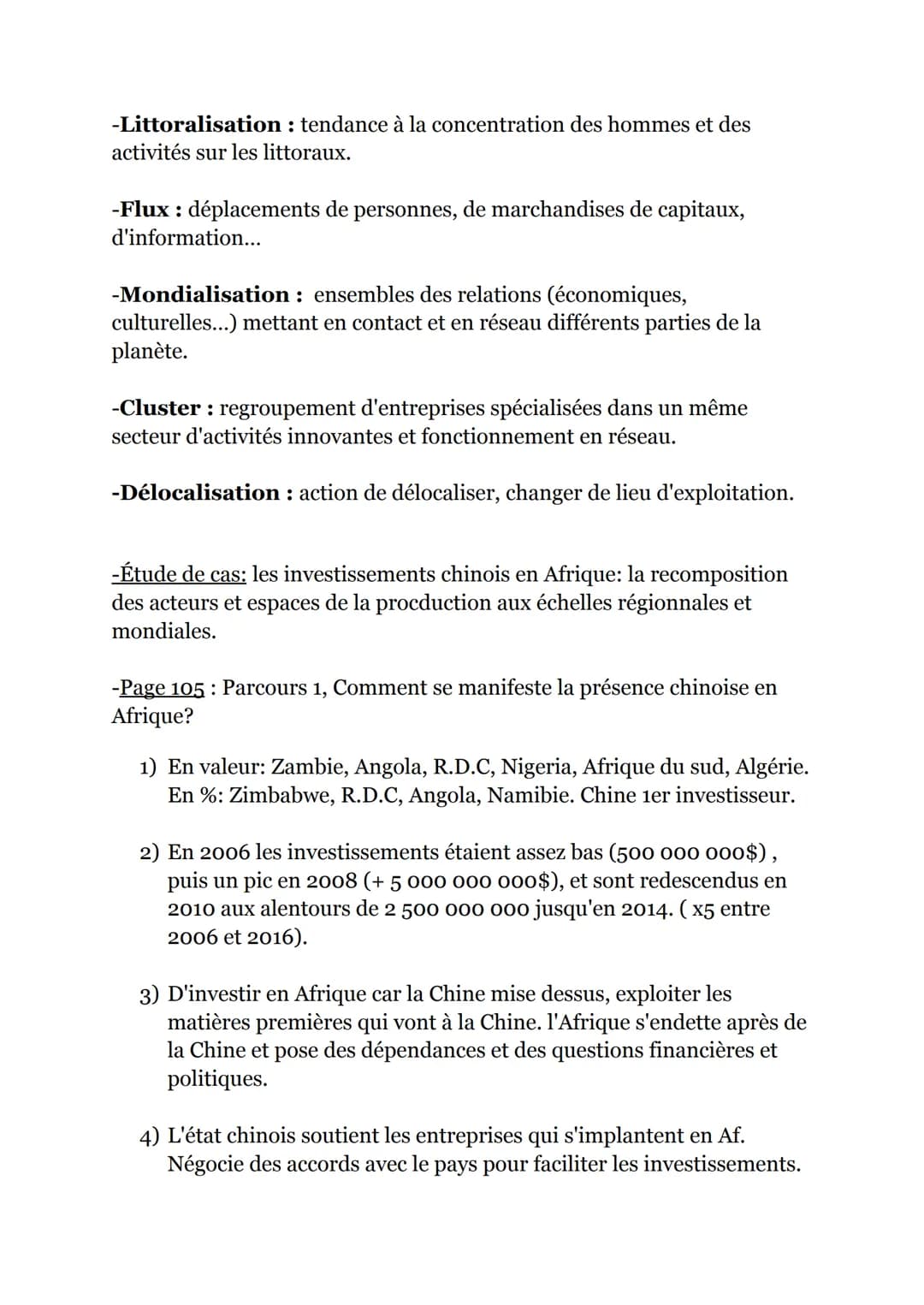 (Geo)
THEME 2 UNE DIVERSIFICATION DES ESPACES
ET DES ACTEURS DE LA PRODUCTION
Pages 94-95:
-Espaces productifs reposent sur noeuds de comm.à