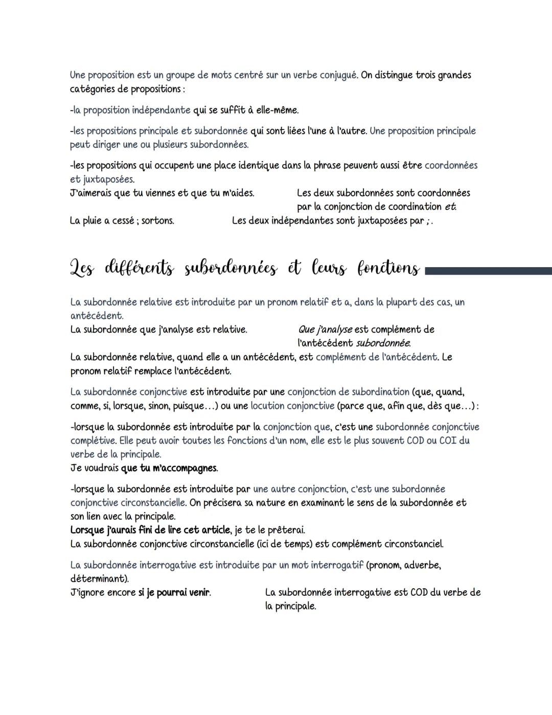 Francais
Les liens logiques
On parle de lien logique lorsqu'un lien s'établit entre des idées exprimées par des phrases ou des
propositions.