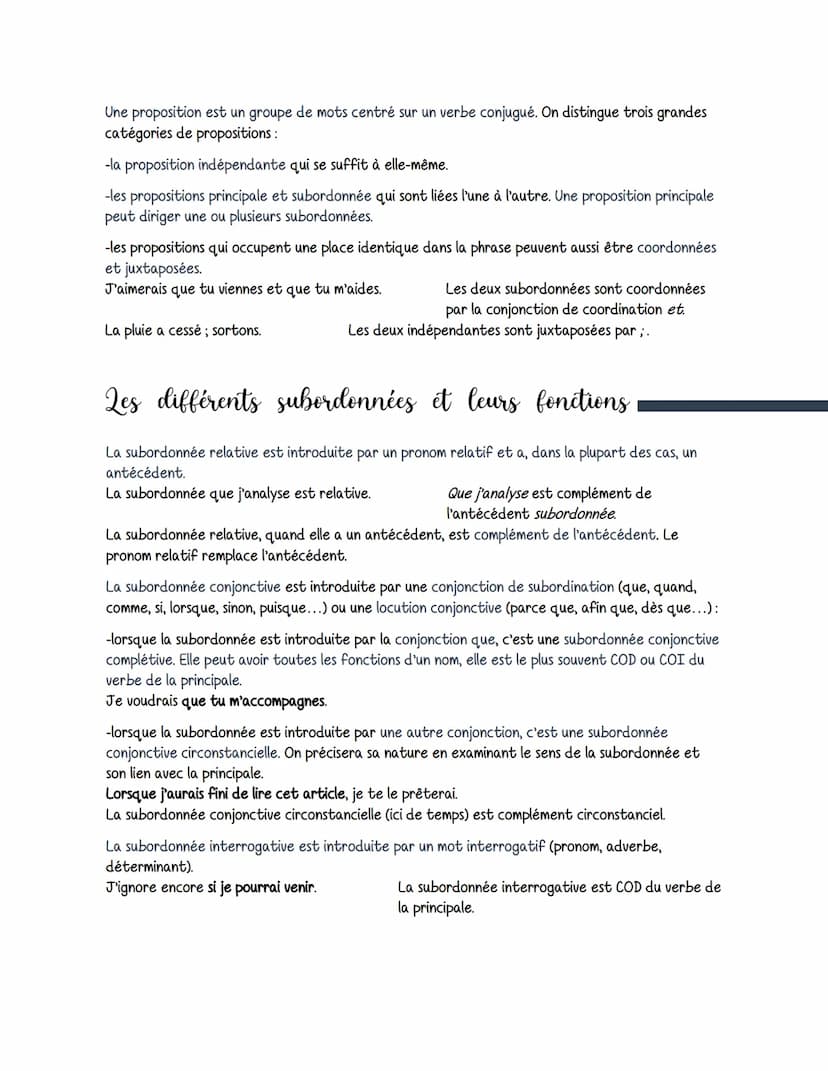 Francais
Les liens logiques
On parle de lien logique lorsqu'un lien s'établit entre des idées exprimées par des phrases ou des
propositions.