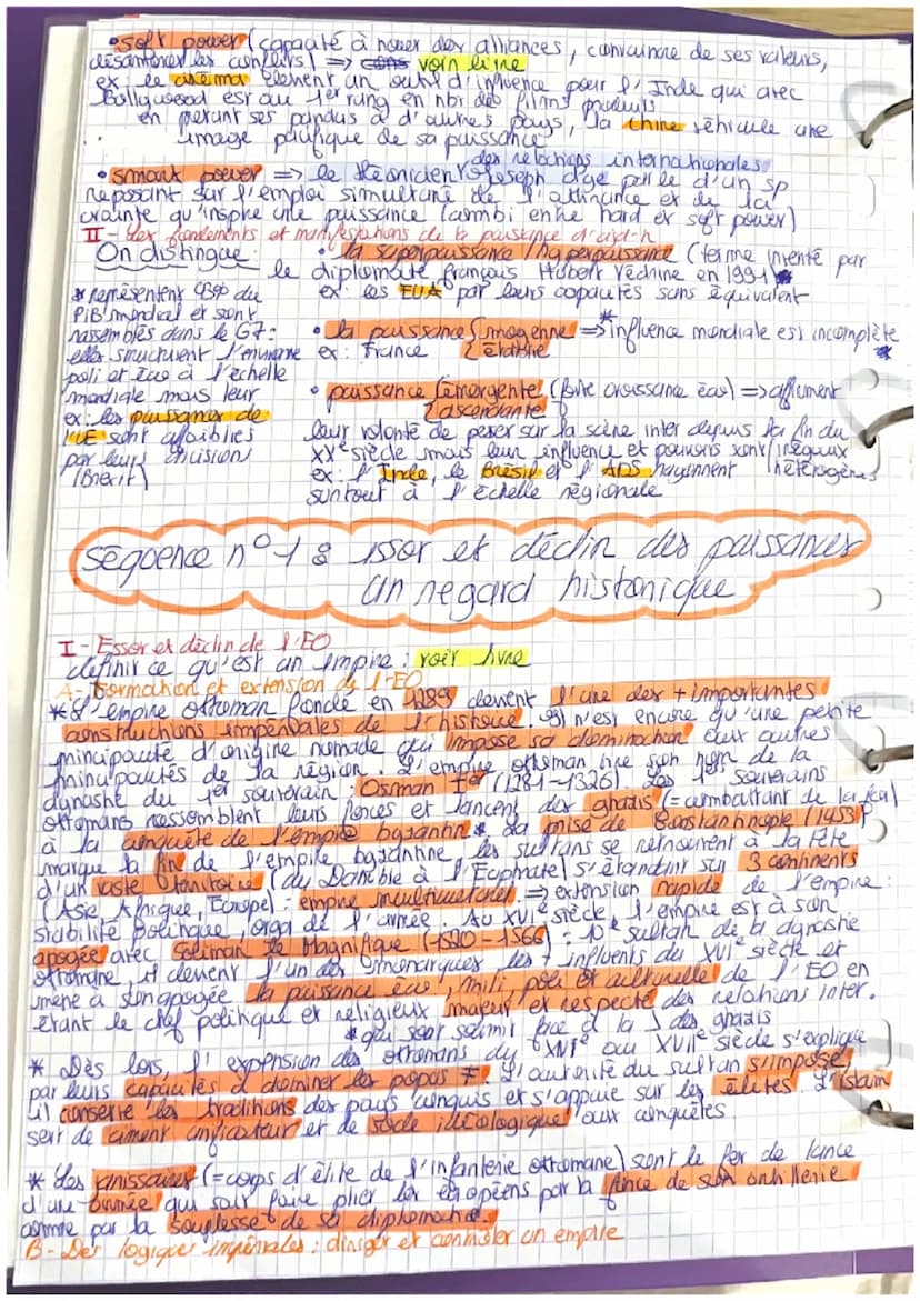 THEHE 2: aralyser les dynamiques des
puissances internationales
cintre les aracteristiques de la puissance à
l'échelle internationale d'ajd'