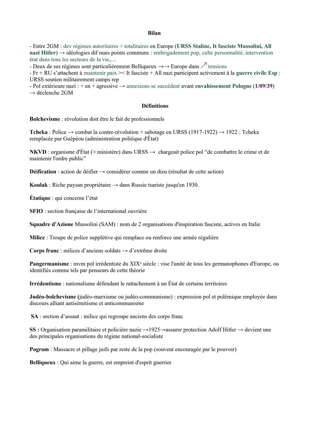 Totalitarisme et Bellicisme :
Le fascisme Italien
- Benito Mussolini → militant socialiste → exclus parti Italien en 1914 car soutien l'entr