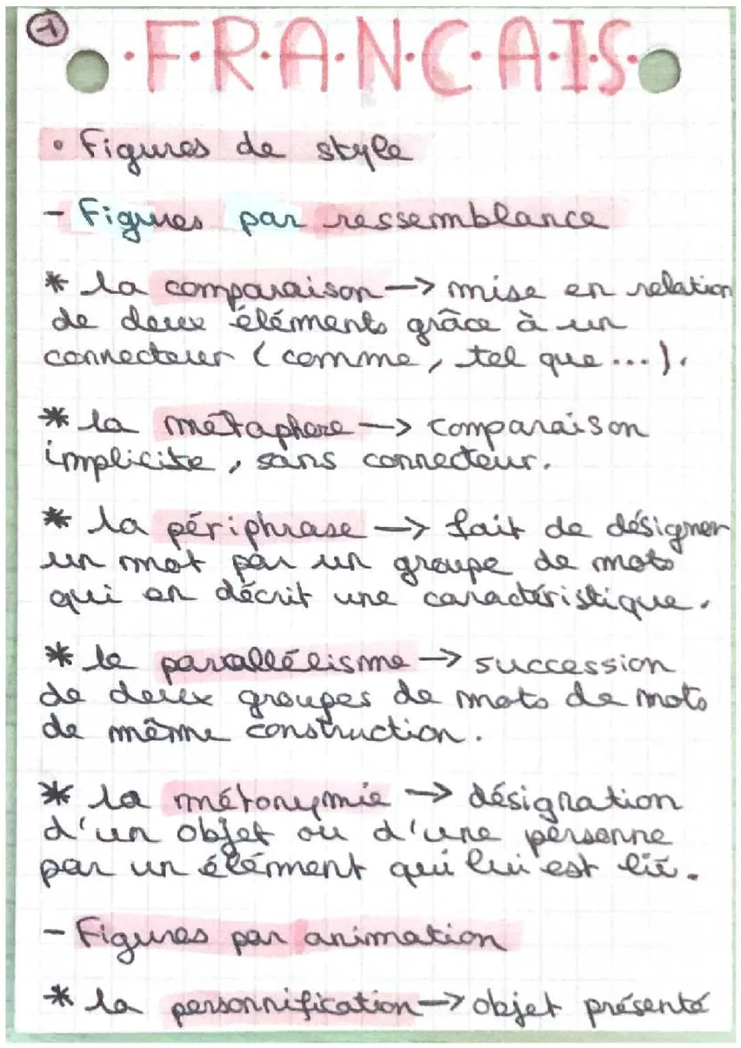 Figures de Style et Phrases Simples/Complexes 3ème - Exercices et PDF